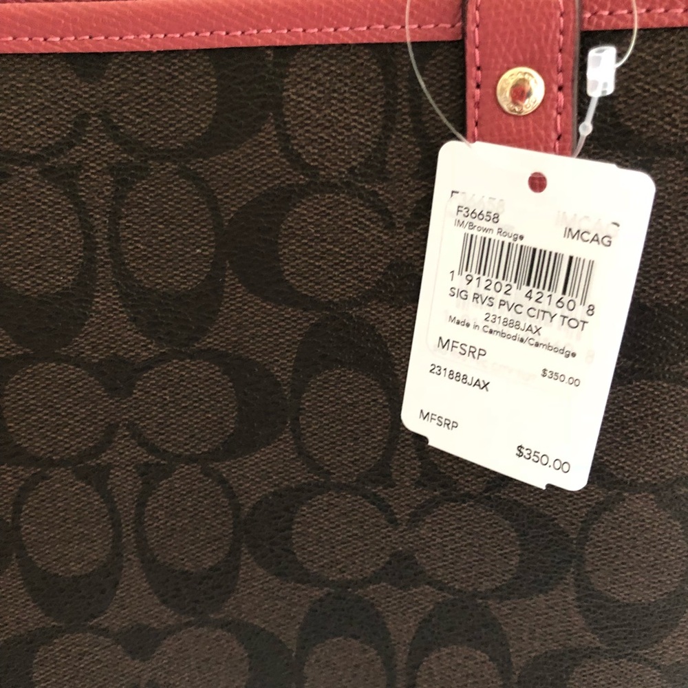 Coach Signature reversible city tote - Picture 4 of 6